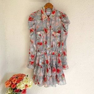 Cherry blossom blue dress by Misa Los Angeles